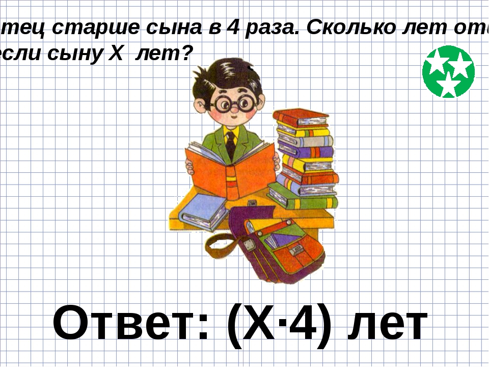 Сыну 10 лет его возраст составляет 2 7 возраста отца сколько лет отцу