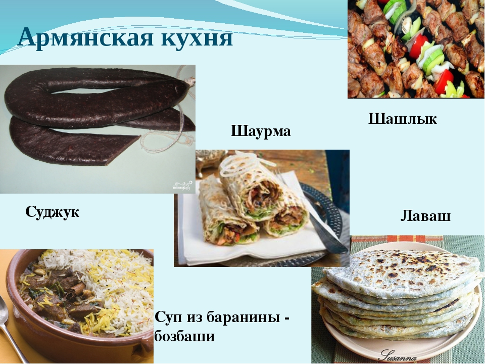 Армянская национальная кухня презентация