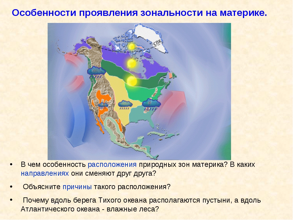 Природные зоны сменяющие друг друга. Проявление зональности. Области нарушающие проявление Широтной зональности. Проявление Широтной зональности на карте. Проявление зональности на материках.