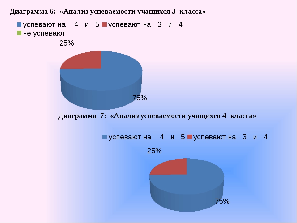 Круговая диаграмма успеваемости