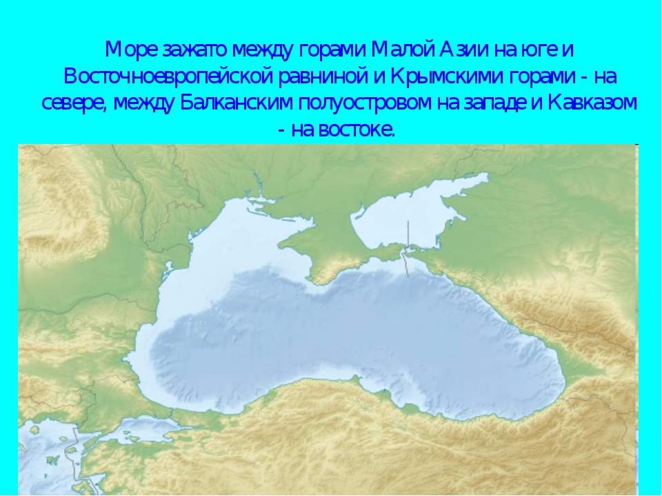 План описания географического положения моря 6 класс черное море