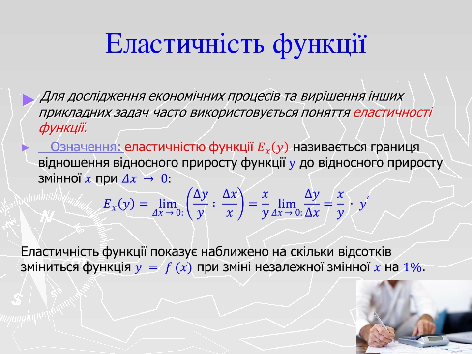 Производная в экономике проект