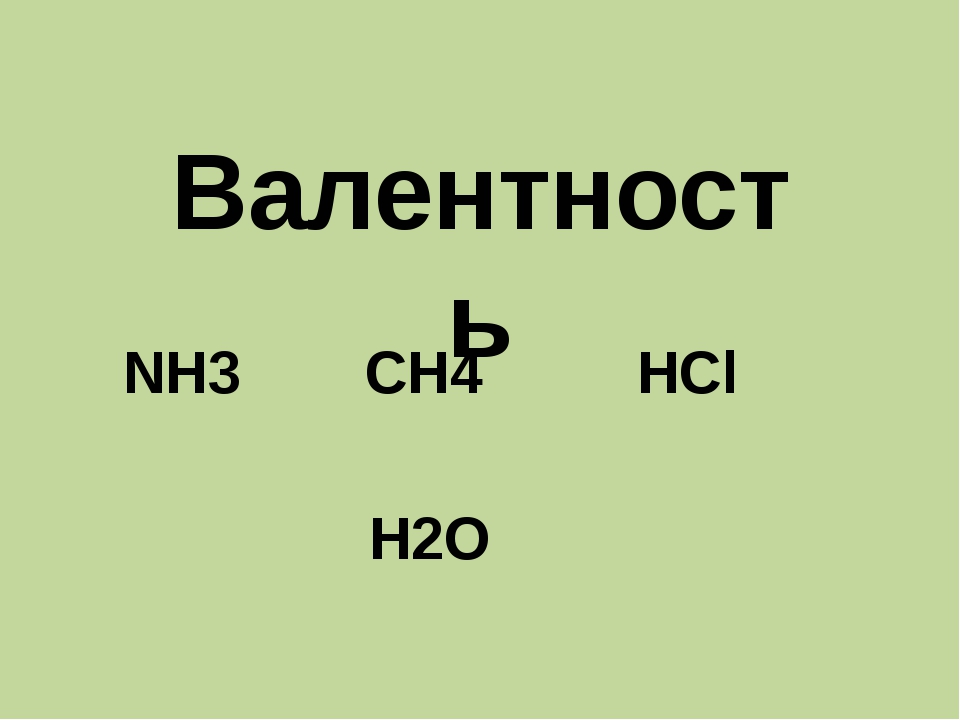 Валентность химия 8 класс презентация