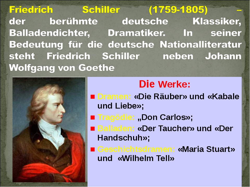 Имена немецких поэтов. Фридрих Шиллер книги. Шиллер произведения список на немецком. Краткое содержание произведения Фридриха Шиллера. Schiller Handschuh на немецком.
