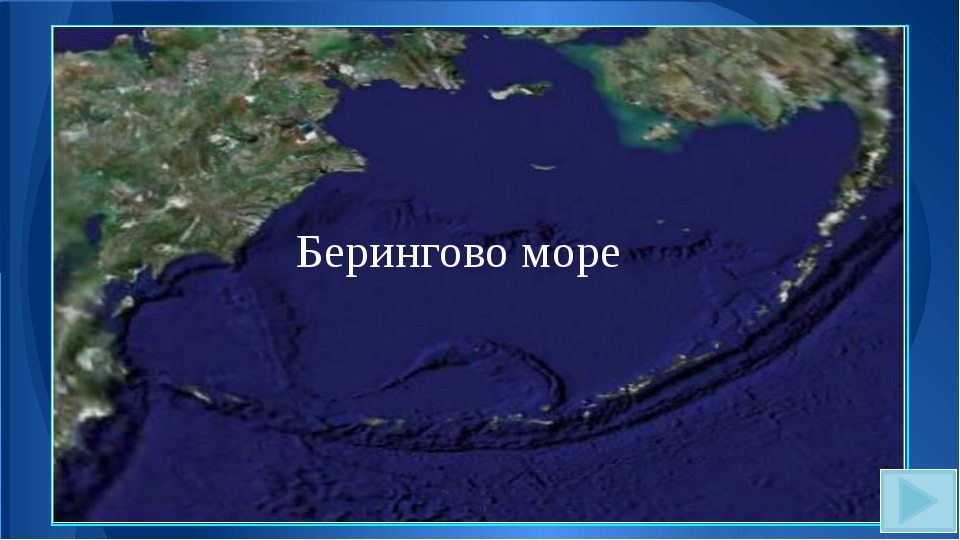 Берингово море карта россии