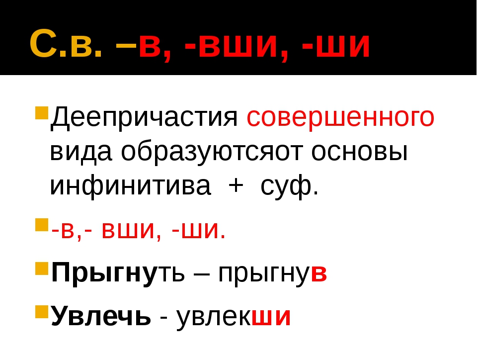 Презентация на тему деепричастие 7 класс