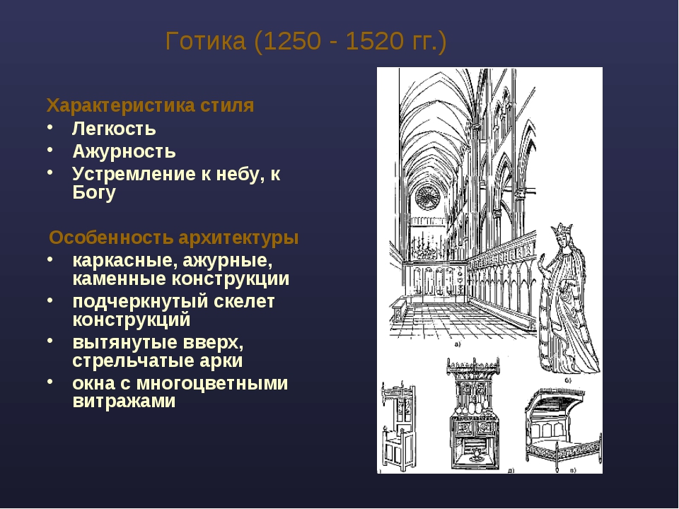 Почему архитектуру. Образный характер архитектуры. Стиль массивность тяжеловесность. Какому архитектурному стилю присуще стремление к пышным формам. Устремленность вверх Готика.