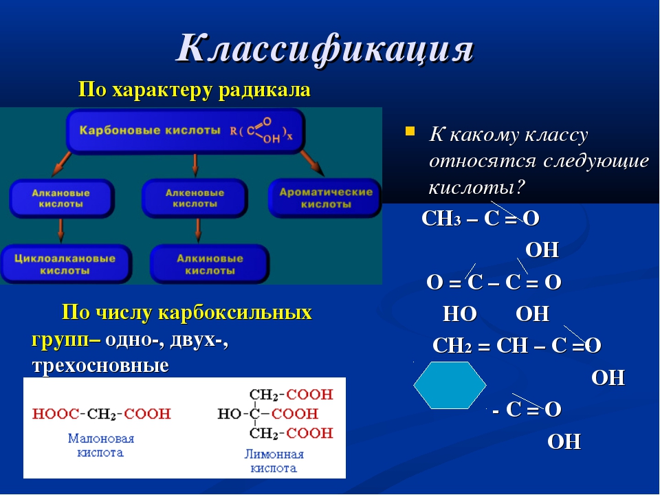 Вещества относящиеся к классу карбоновых кислот. Классификация карбоновых кислот по числу карбоксильных групп. Классификация кислот. Кислота с тремя карбоксильными группами. Классификация карбонильных кислот.