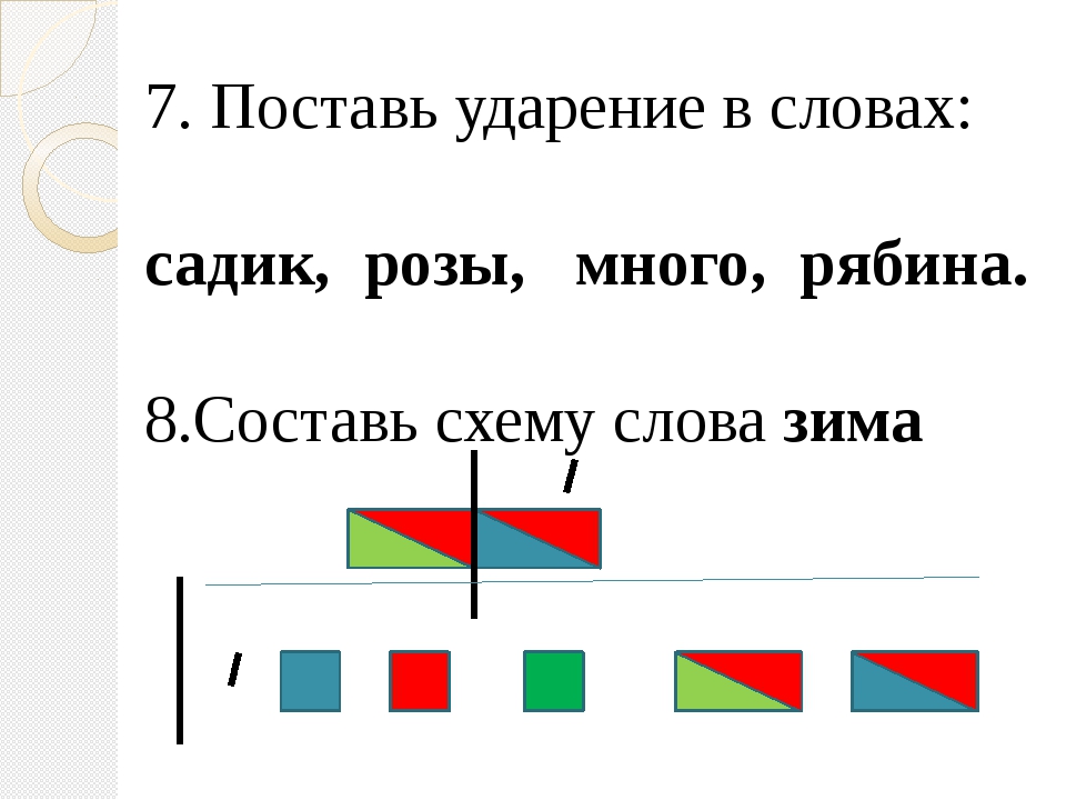 Слоговая схема слова подснежник