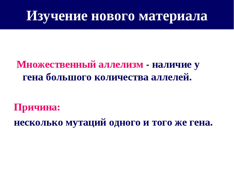 Презентация кодоминирование 10 класс