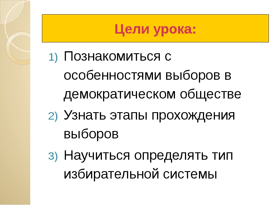 Демократические выборы презентация по обществознанию