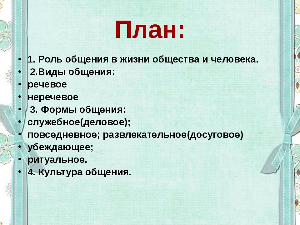 Роль общения в обществе. План общения. Роль общения в жизни человека. Сложный план общение. Виды общения Обществознание 6 класс.