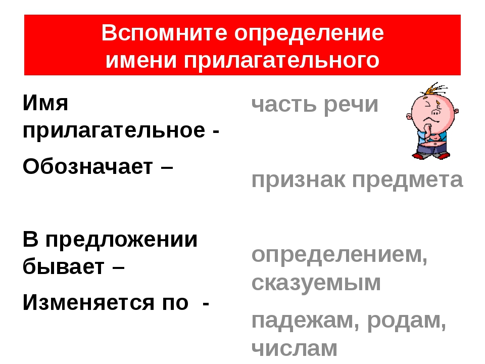 Презентация повторение имя прилагательное 4 класс