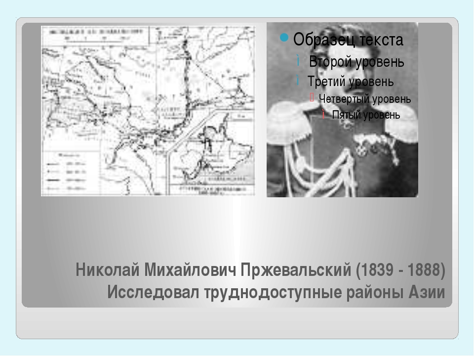 Николай михайлович пржевальский презентация