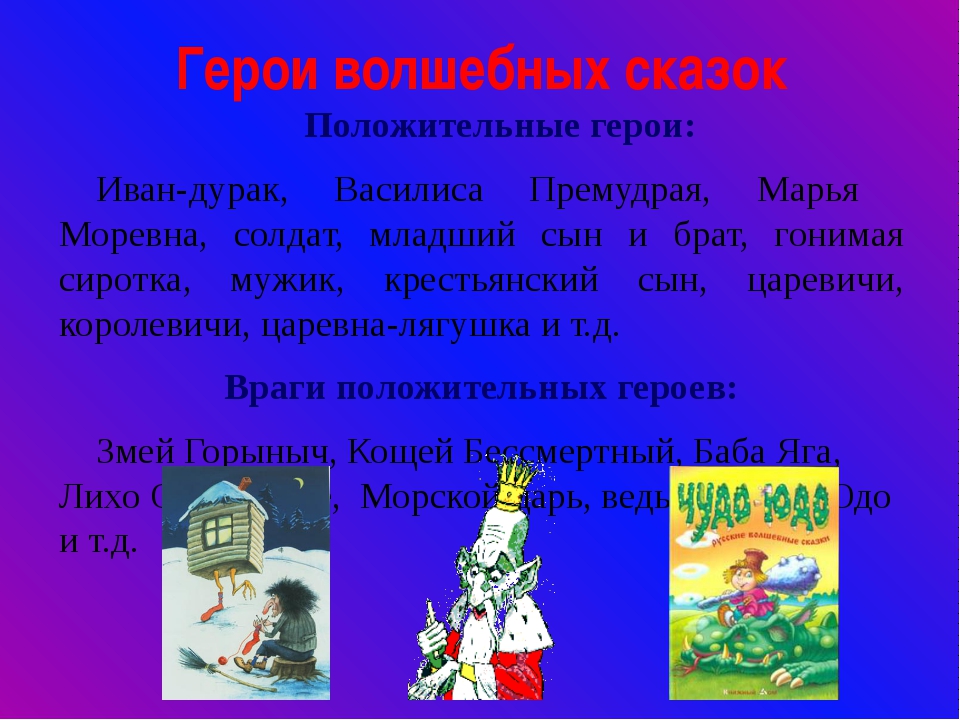 Положительные герои русских народных сказок картинки