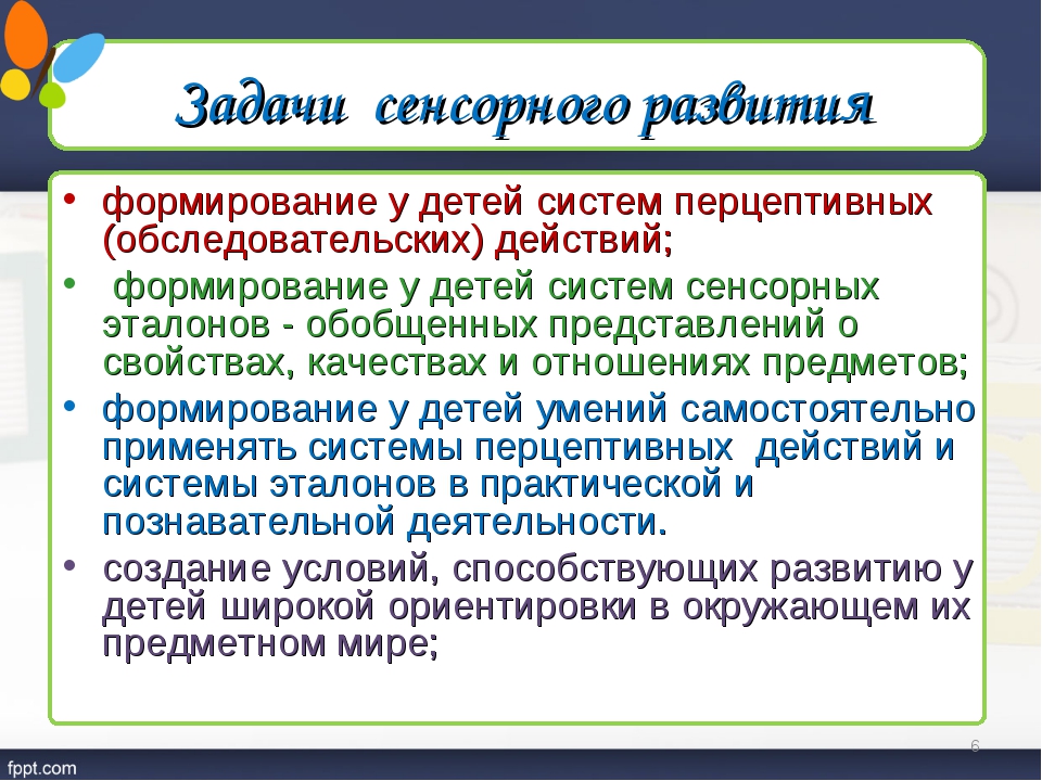 Развитие действует. Формирование сенсорных эталонов и перцептивных действий. Формирование перцептивных действий у дошкольников. Задача формирования у детей сенсорных эталонов. Формирование сенсорно-перцептивных действий.