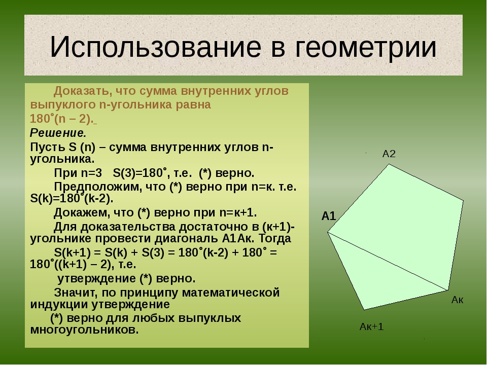 Математическая индукция презентация