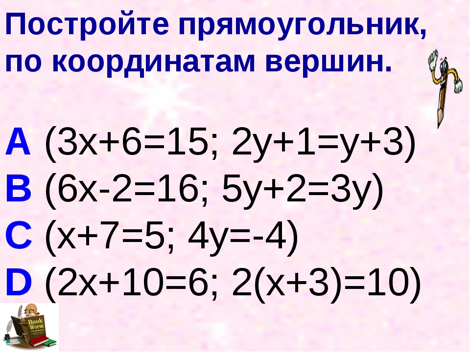 Построй прямоугольник abcd по координатам его вершин a 3 2