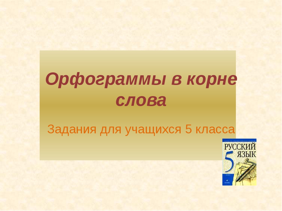 Орфограммы в корне слова 6 класс презентация