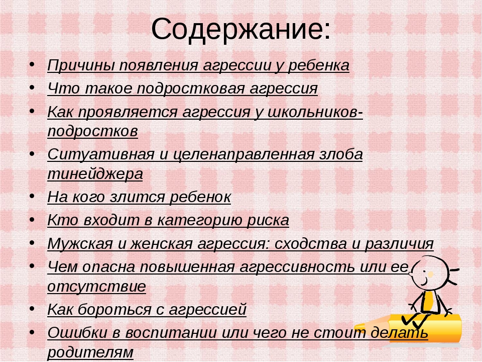 Агрессия среди подростков проект