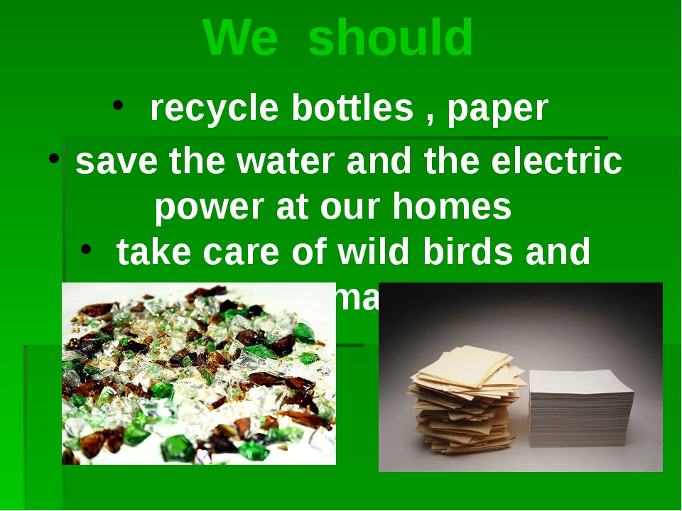 Презентация про переработку мусора на английском