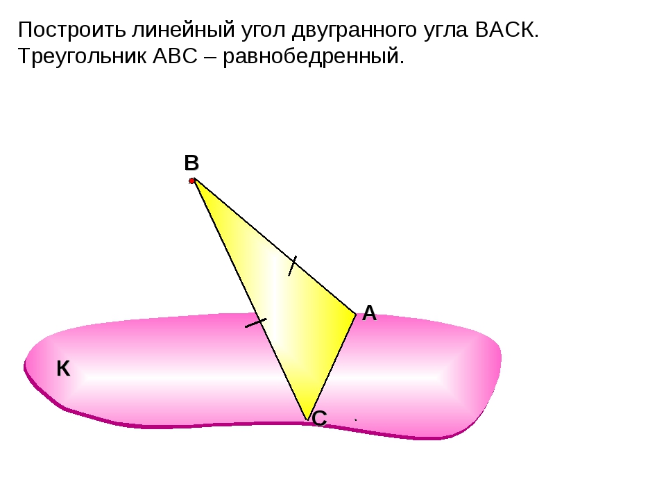 Как нарисовать двугранный угол по клеточкам