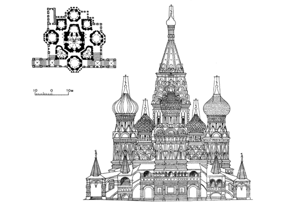 Храм василия блаженного нарисовать легко