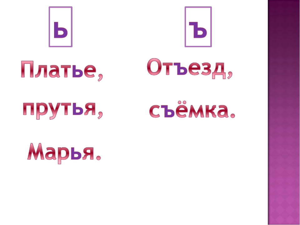 1 класс ь и ъ презентация 1 класс школа россии