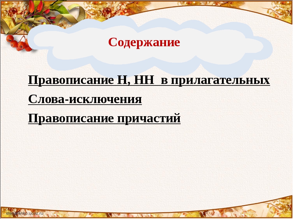 Н и нн в прилагательных презентация 5 класс