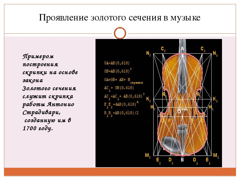 Золотое сечение проект вывод