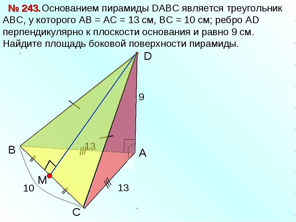 Решение задач по теме пирамида 10 класс атанасян презентация с решением