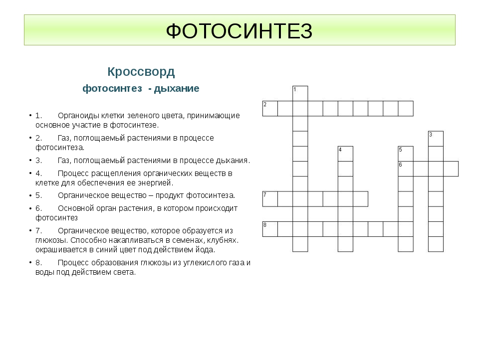 Сравнение процессоров фотосинтеза и дыхания таблица 6 класс ответы