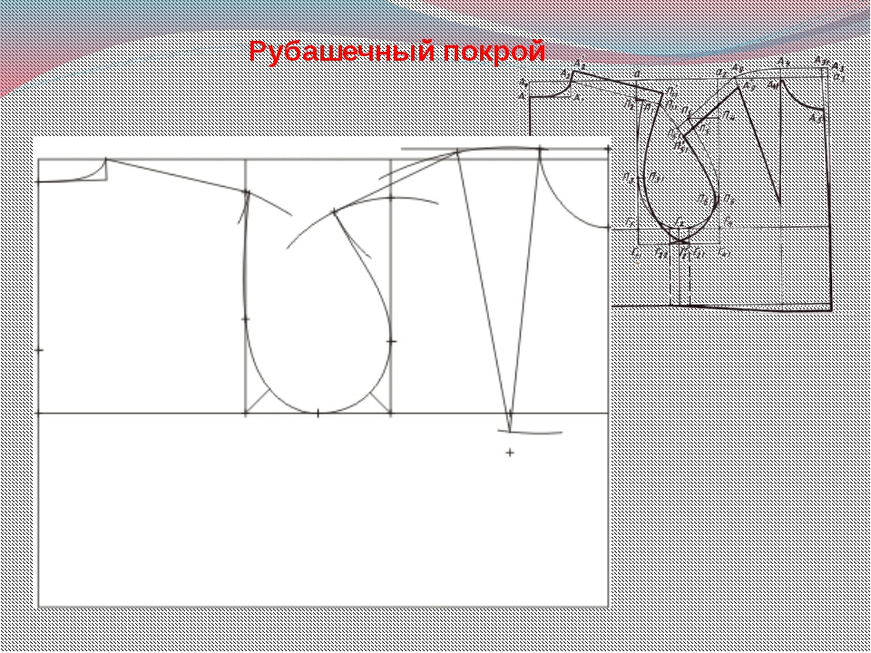 Рубашечный рукав чертеж