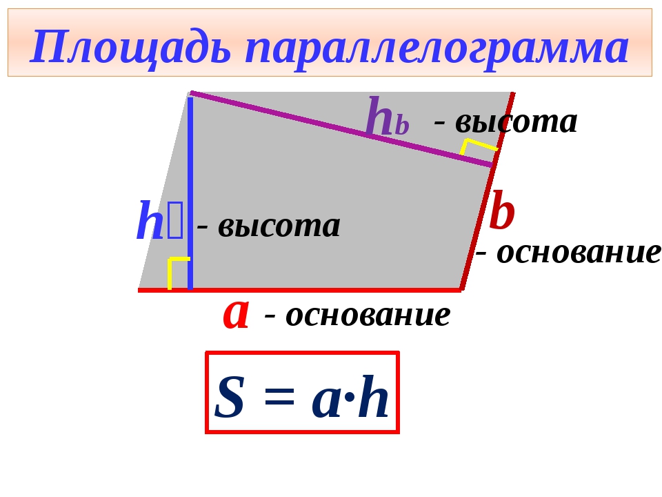 Виды параллелограмма