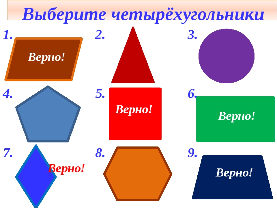 Как выглядит четырехугольник фото