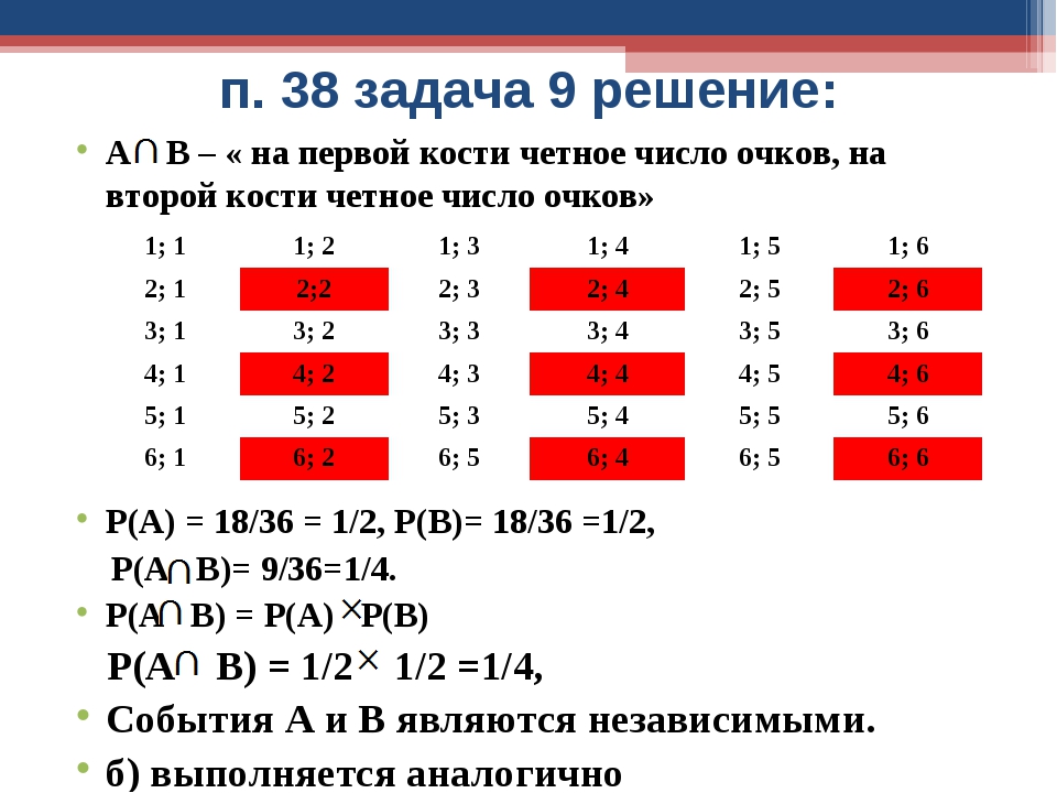 Вероятность 8 из 40