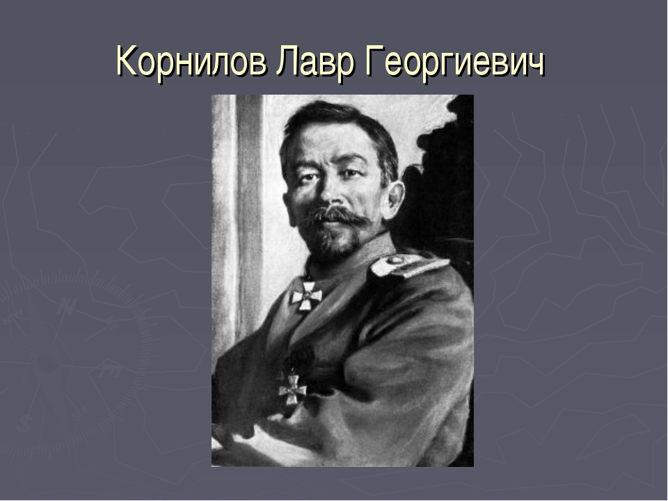 Лавр корнилов презентация