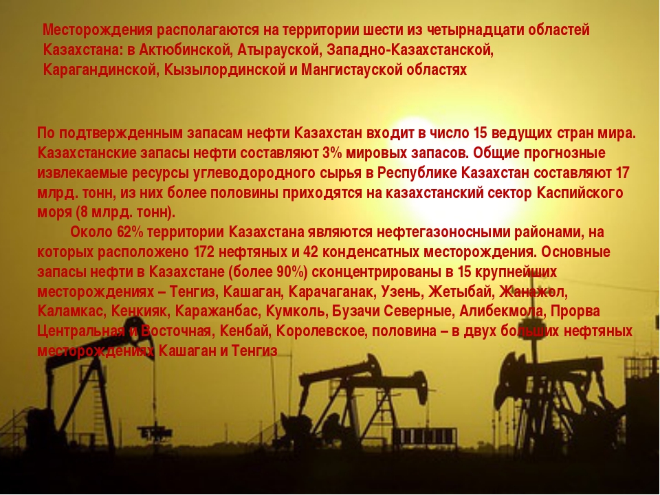 Презентация по географии нефть