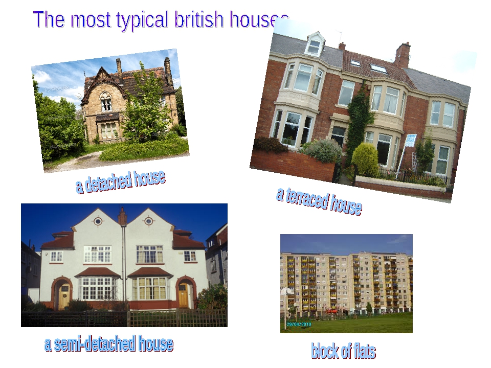 Типы detached House. Types of Houses с переводом на русский. Разница коттеджи detached House. Types of Houses in Britain таблица.