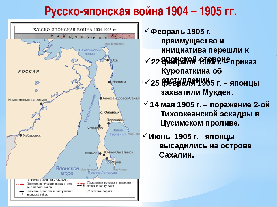 Условия договора русско японской войны. Сахалин на карте русско японской войны.