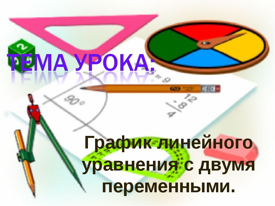 График линейного уравнения с двумя переменными презентация