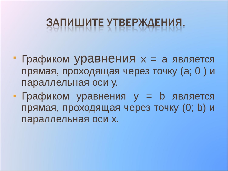 График линейного уравнения с двумя переменными презентация