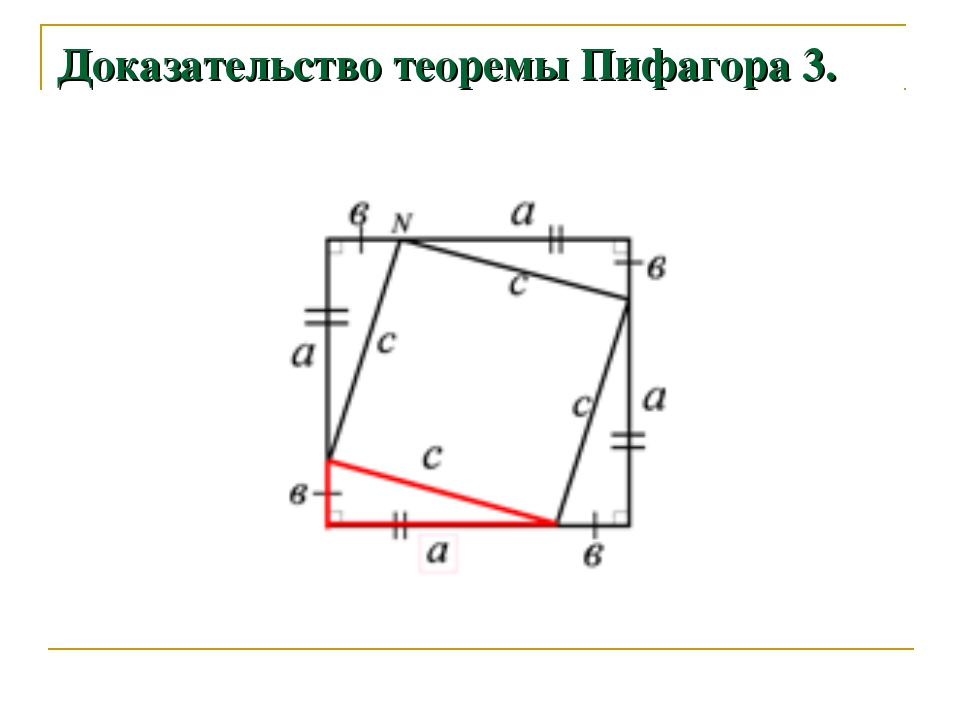 Теорема пифагора проект