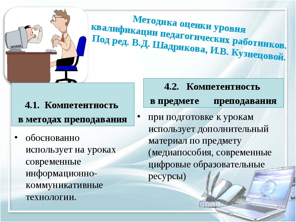 Использование презентаций. Оценка уровня квалификации педагога. Степени оценки квалификации. Структура оценки уровня квалификации пед работников Шадриков. Квалификация методы оценки.