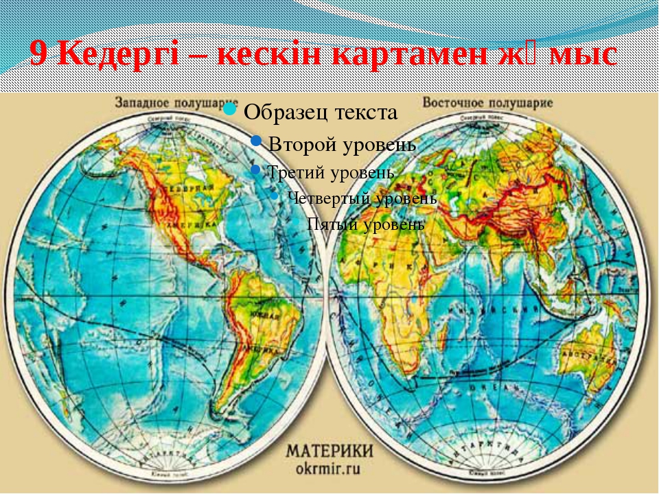 Физическая карта полушарий 4 класс окружающий мир