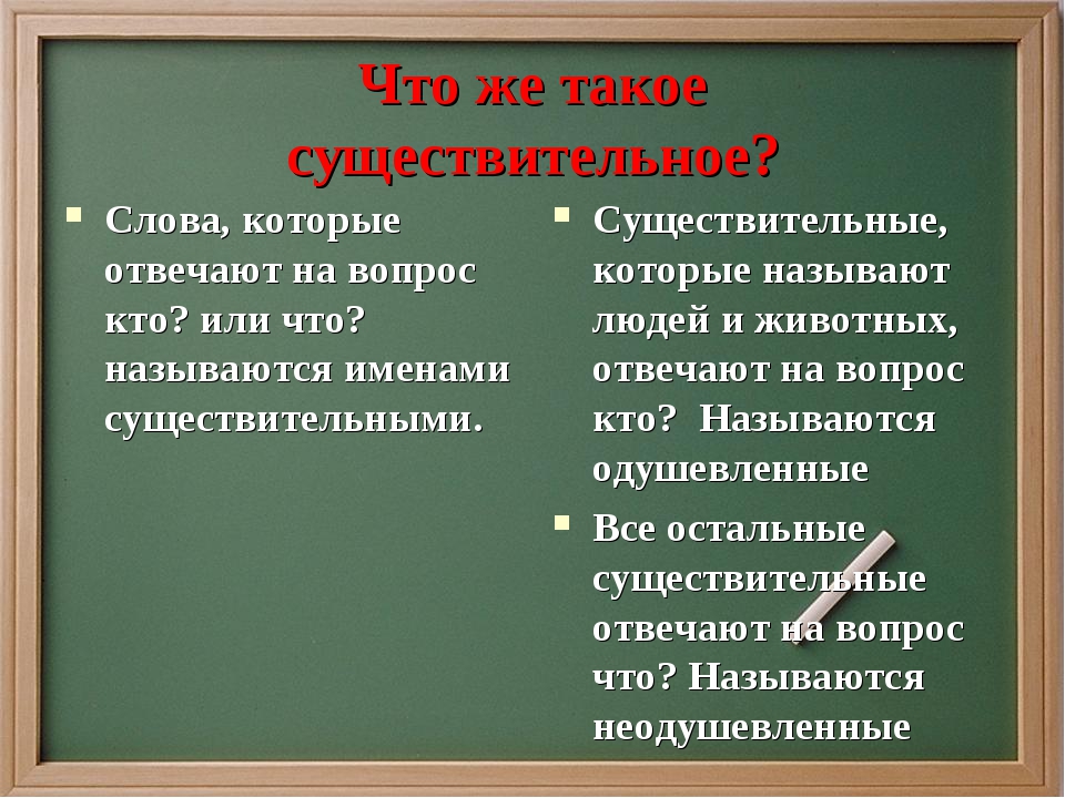 Презентация на тему существительное