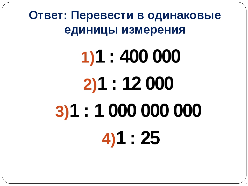 Как вычислить масштаб карты