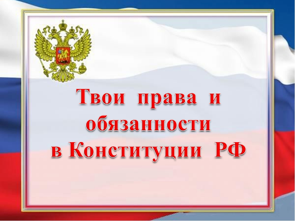 Твои права твои обязанности картинки