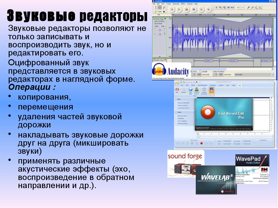 Приложение звук в текст. Звуковые редакторы. Прога для работы со звуком. Типы программ работы со звуком. Программы для работы с звуковой информацией.