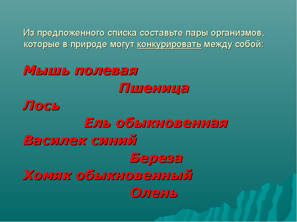 Типы экологических взаимодействий презентация 11 класс